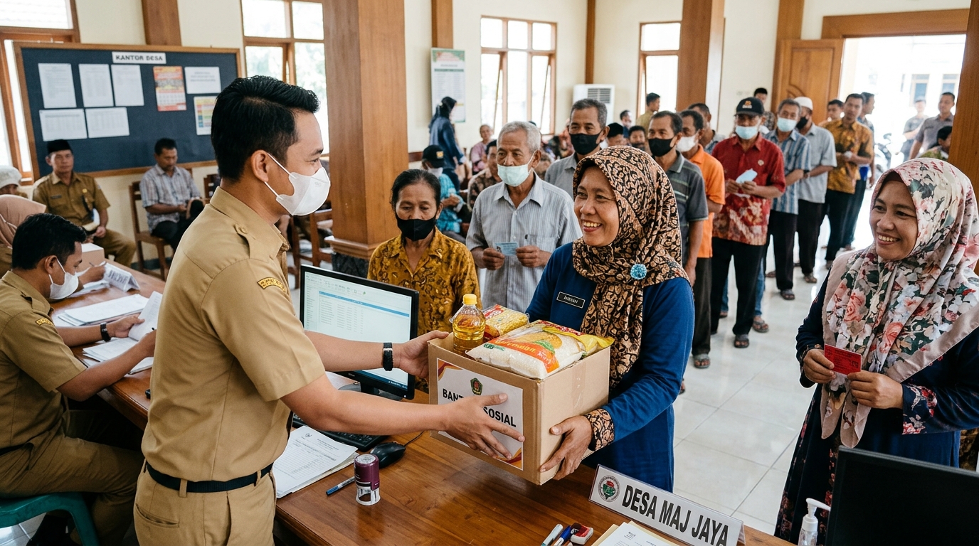 Keamanan siber bansos diperkuat BSSN lewat enkripsi menyeluruh. Data puluhan juta penerima manfaat Perlinsos dikunci berlapis/Ilustrasi: Kurvanewscom