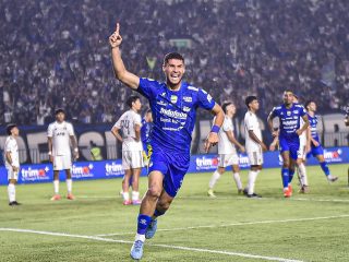 Pencetak gol tunggal kemenangan Persib atas Persik Kediri (1-0), Julio Cesar/Foto: Kurvanewscom/Muhammad Farid