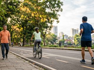 Olahraga untuk gaya hidup sehat tak perlu ekstrem. Lima olahraga ringan tapi rutin bisa jadi pilihan dari lari santai hingga jalan kaki, yang efektif jangka panjang/Ilustrasi: Kurvanewscom