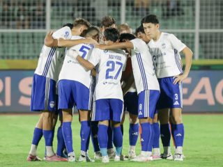 PSIM saat menghadapi Bhayangkara Presisi ampung FC di Stadion Sumpah Pemuda, Lampung, Rabu (20/10/2026)/Foto: Media PSIM